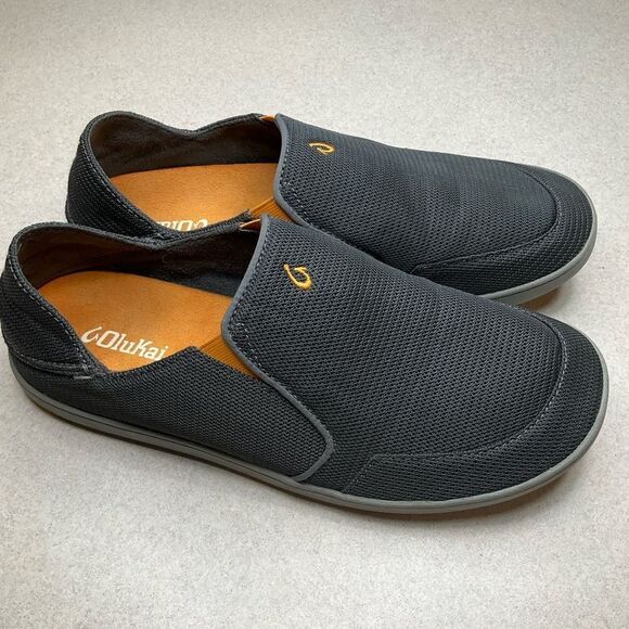 Olukai Nohea Mesh Boat Shoe 11.5 Dark Shadows Gray‎ - Picture 5 of 9